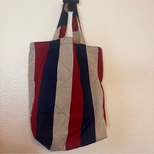 Handmade Patchwork Stripe Market Tote – Americana Vintage